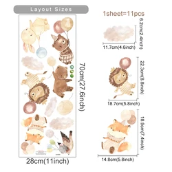 Adorable Cartoon Animal Balloon Wall Stickers (SL3583A)