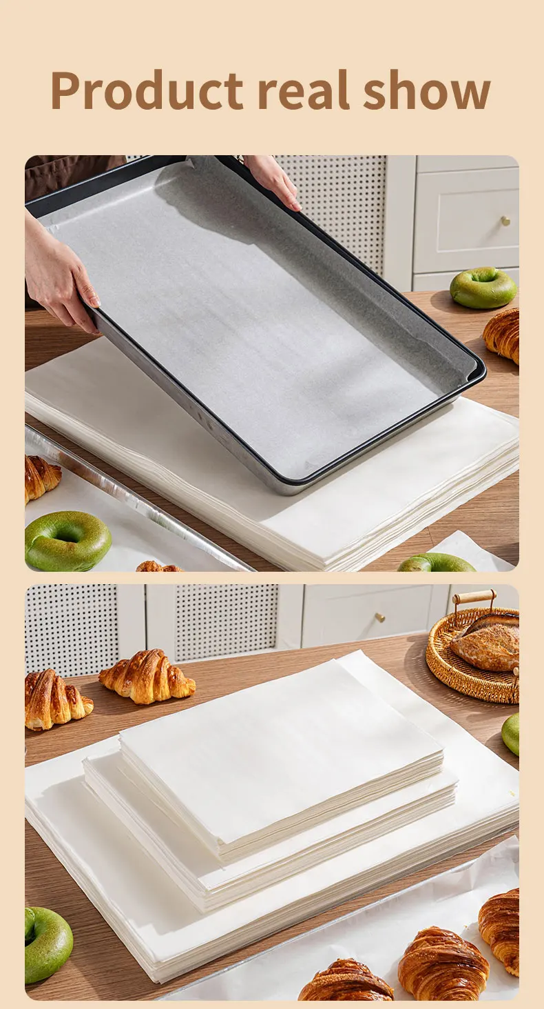 50/100pcs Non-Stick Silicone Baking Paper – Square & Rectangular Greaseproof Sheets... - SKU NSBP2027 - UGI Packaging
