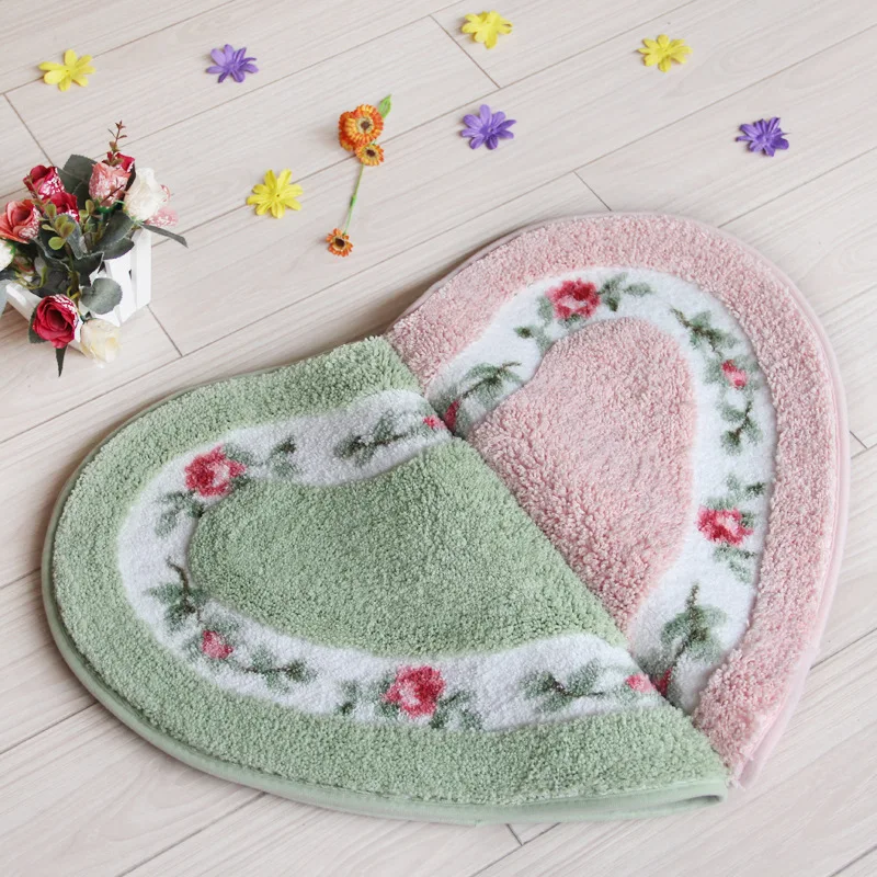 Heart Shaped Bathroom Rug Free Global Delivery