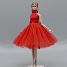  Sweet Pink Fashion Ballet Dress For Barbie Doll Outfits Party Dress Gown Vestidoes Clothes For Barbie Dolls 1/6 Doll Accessories 