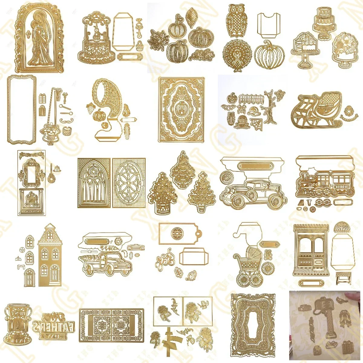 

New Cut Die Christmas Tree Madonna Car Metal Craft Cutting Die DIY Scrapbook Paper Diary Decoration Card Handmade Embossing