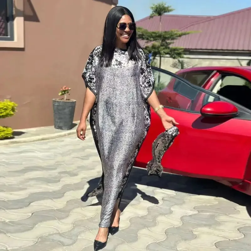 

2023 new European and American cotton watermark printed beach blouse sexy deep V-neck holiday skirt bikini blouse