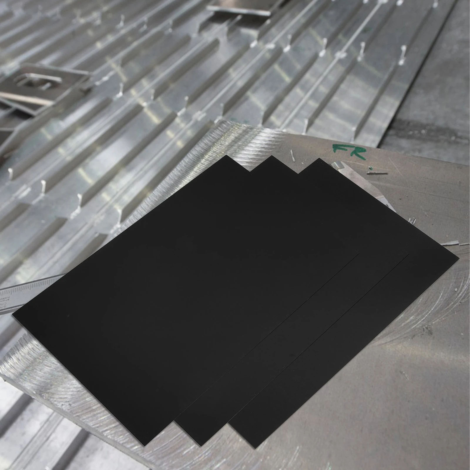 3 個彫刻ブランクアルミ金属プレート陽極酸化アルミニウムシート耐摩耗性アルミプレート彫刻と看板作成用