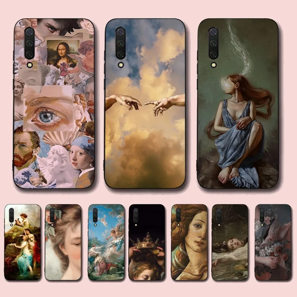 

Renaissance art Painting Phone Case For Xiaomi Mi 5X 8 9 10 11 12 lite pro 10T PocoX3pro PocoM3 Note 10 pro lite