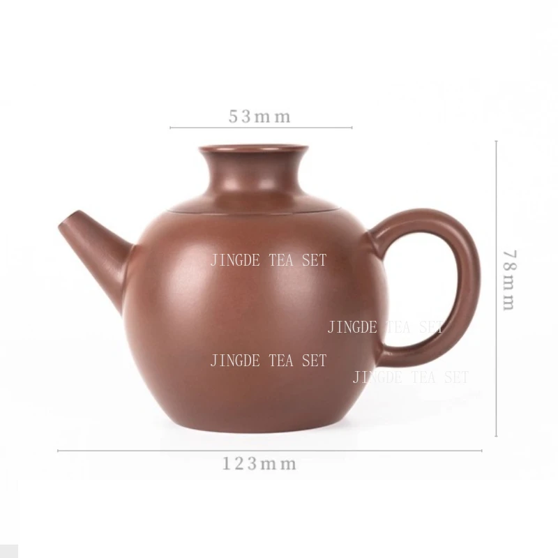 150ml Chinese Purple Pottery Teapot Household Antique Bronze Fair Pot Tea Dispenser and Teapot Dual-use Tea Ceremony Accessories