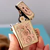 Zorro Personalized Mechanical Steampunk Lighter Creative Pure Copper Kerosene Lighter  Gear Linkage Cool Men's Gift 4