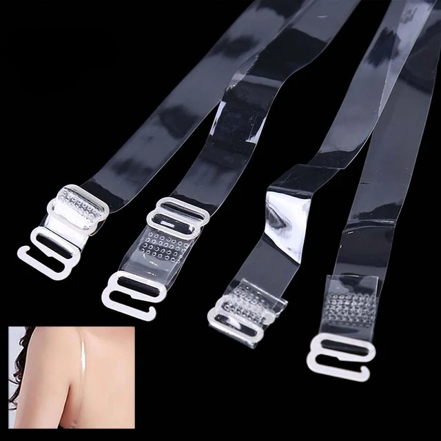 3 Pairs/set Clear Bra Straps Transparent Invisible Detachable Adjustable  Silicone Women's Elastic Belt Intimates Accessories