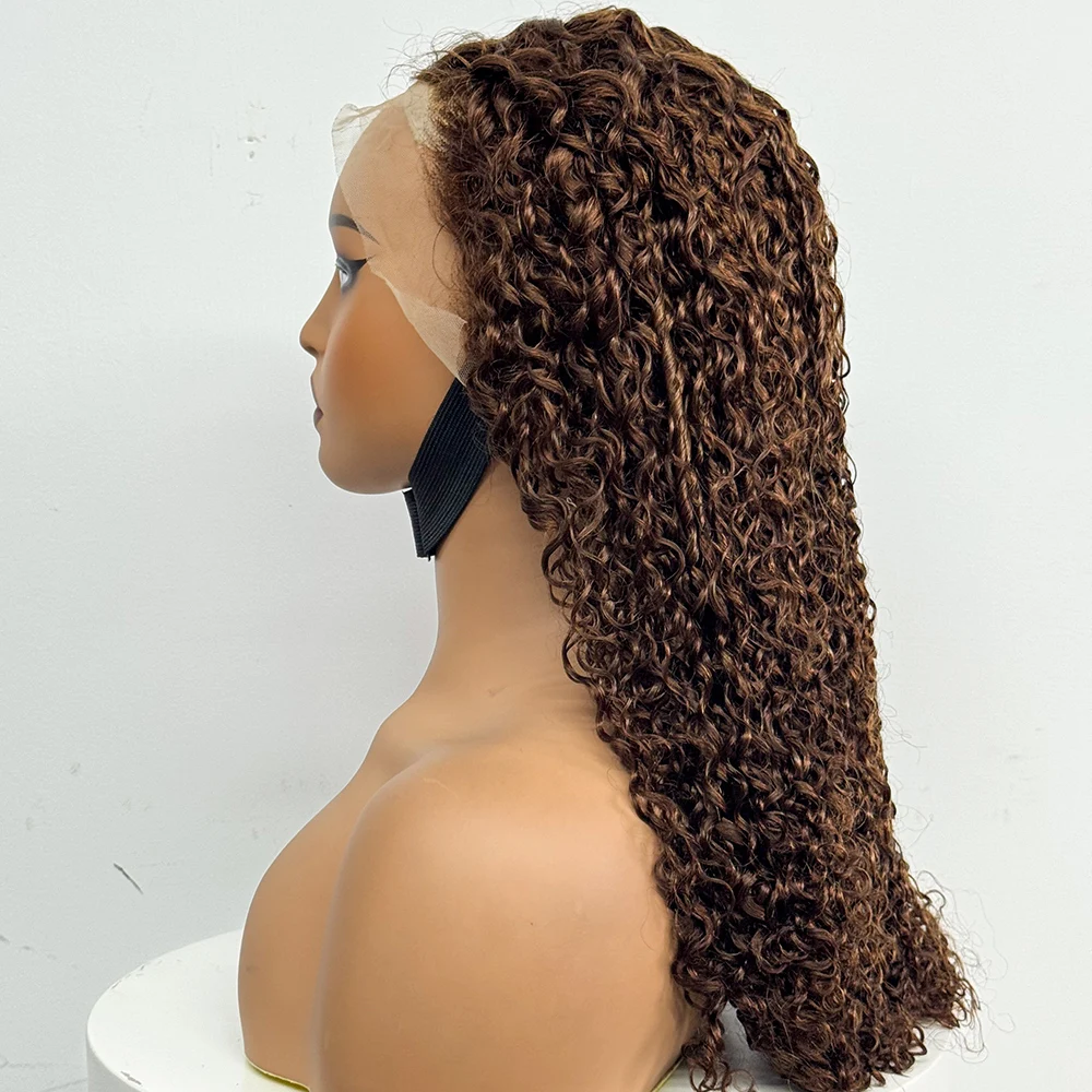 Double Drawn Jerry Pixie Curly 300% Density Real Human Hair Curly Wigs With 13x4 Lace Frontal Human Hair Wig for Black Women