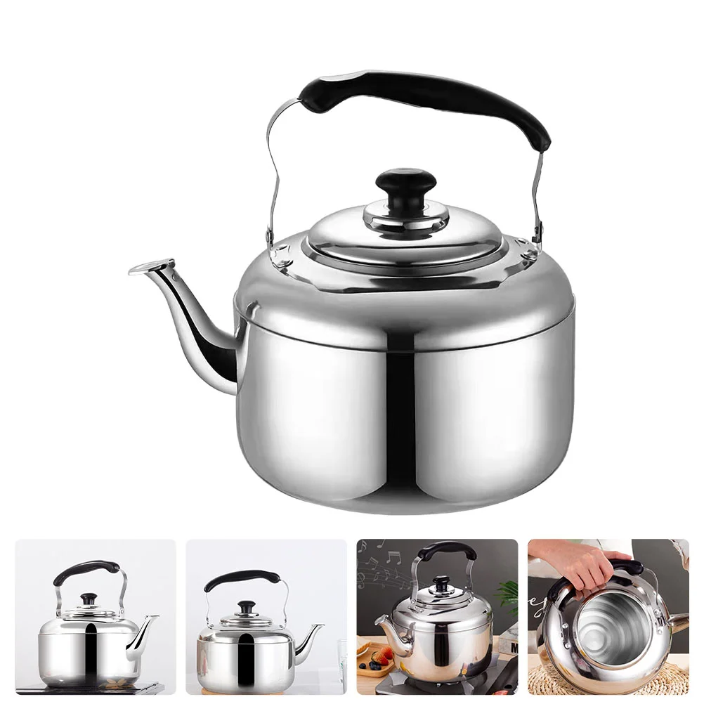 

Stainless Steel Whistle Pot Sounding Kettle Camping Gas Stove Home Teakettles Stoves Whistling