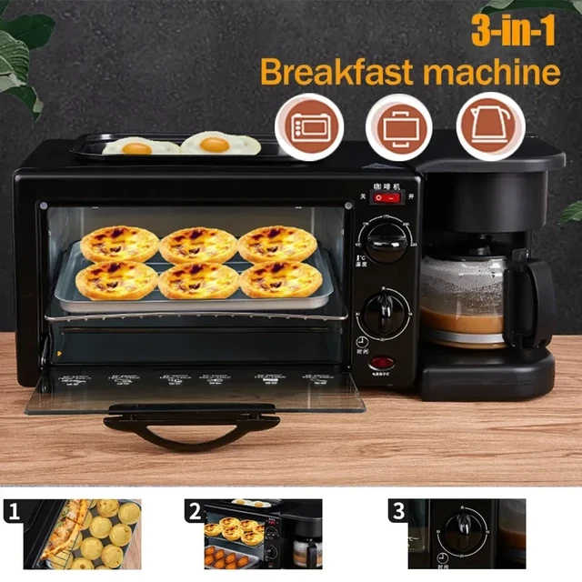 220v Pain électrique domestique Grille-pain Mini multifonctionnel Petit  déjeuner Machine à pâtisserie Eu / au / uk / us