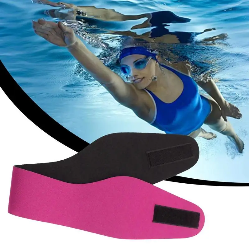 Swim Headband Swim Ear Cover Adjustable Bands Breathable Shower Headband Protection Guard For Swimmers Teens Kids Women Men Boys