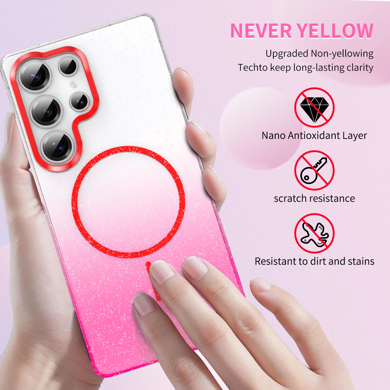 Luxury Bling Glitter Wireless Charging Case