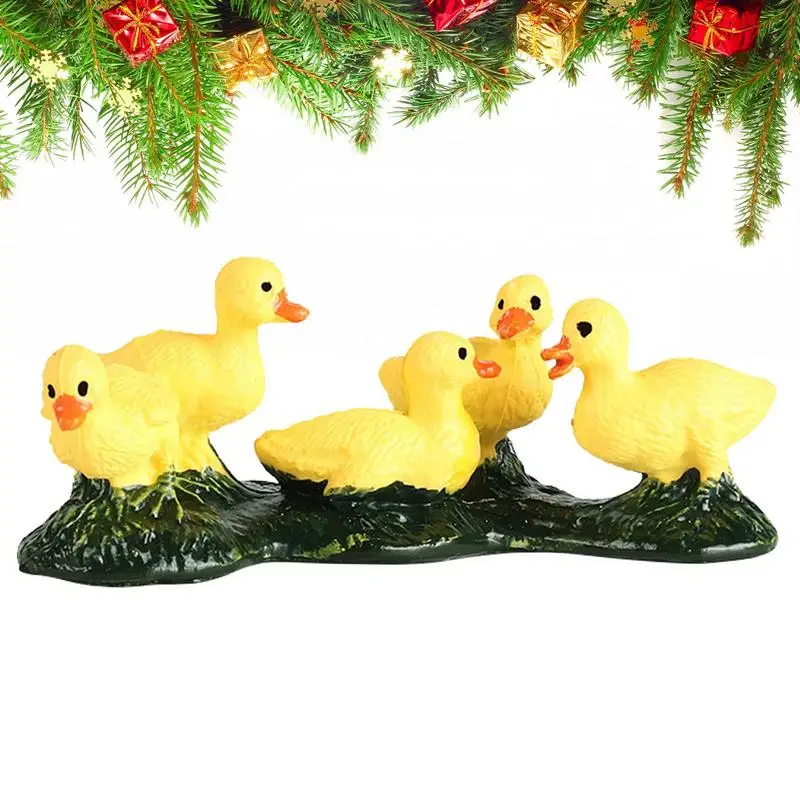 

Sculpture Garden Accessories Home Party Decoration Animal Statue Little Yellow Duck Toy Indoor Decoration Duck Figurines