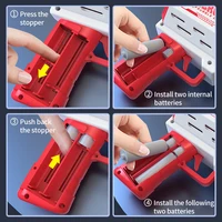 40 Hole Children's Bubble Gun Continuously Bubbles Outdoor Birthday Wedding (Excluding Bubble Liquid and Battery) 3