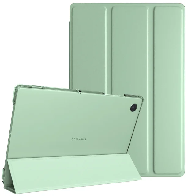 For Samsung Galaxy Tab A8 10.5 inch 2022 Tablet Cover for Samsung Tab A8 10.5 SM-X200/X205 Tri-folding Stand Case for A7 Lite Mint Green