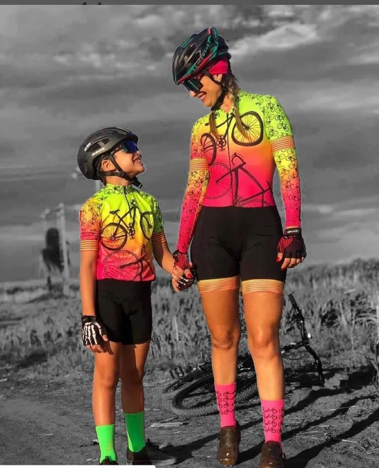 Set Maglia E Pantaloncini Ciclismo Per Ragazzi 12-14 Anni - Verde+Nero - Foto 10