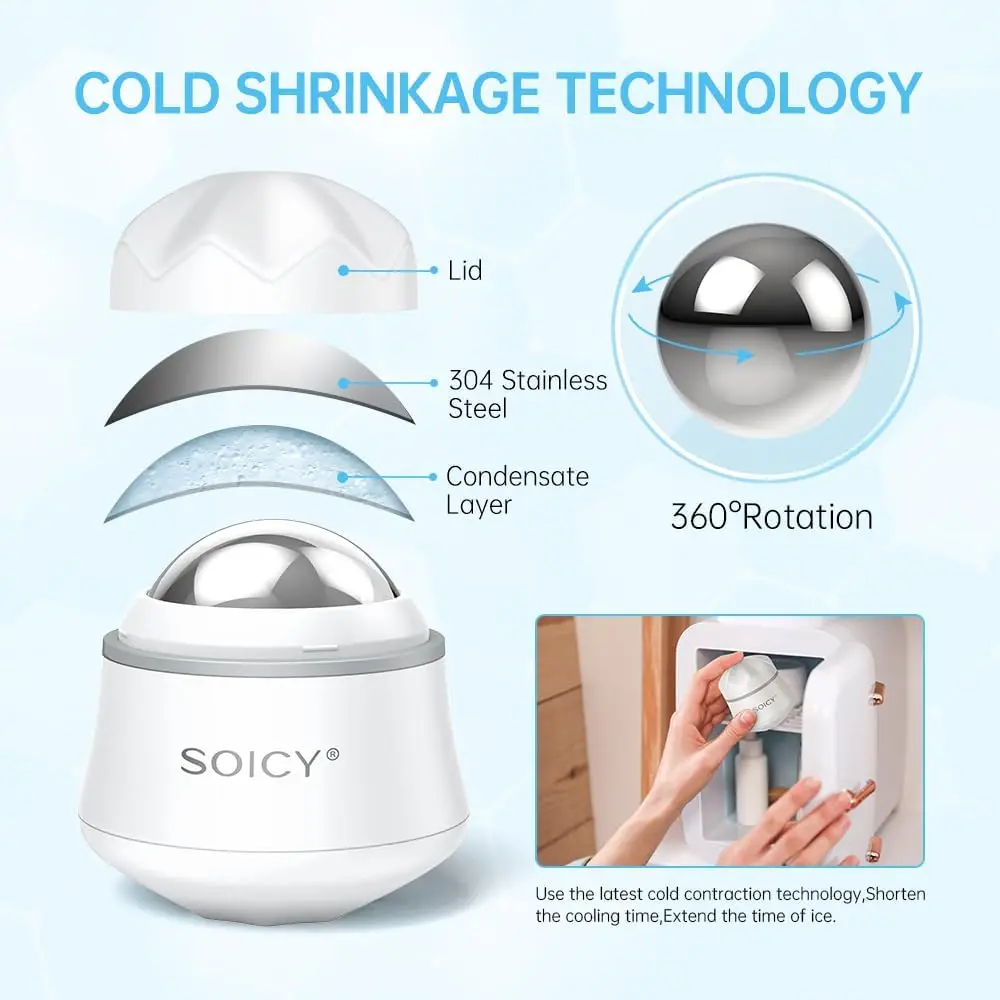 SOICY S50 Massage Roller Ball, Tight and Sore Muscles Relief, Manual Massager, Alleviating Arms, Back, Legs or Muscle Tension