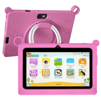 BDF Tablet per bambini Nuovo 7 pollici Google Learning Giochi educativi Tablet Quad Core 4 GB RAM 64 GB ROM WiFi Bluetooth Doppia fotocamera 1