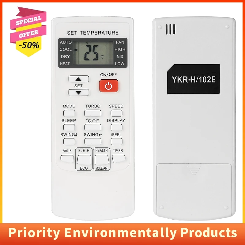 New YKR-H/102E For AUX Air Conditioner Remote Control AUXIA Ac Remote Fit For Ykr H 002e Ykr H 006e Feel Comfortable I.478415131