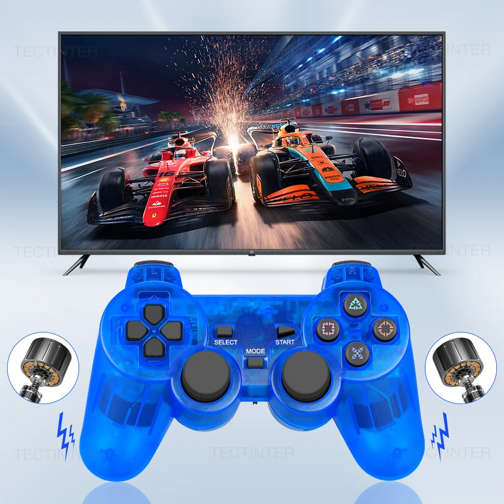 Gamepad Sem Fio Para Sony Ps2 Controlador Para Playstation 2 Console  Joystick Dupla Vibração Choque Joypad Usb Jogo De Computador Controle -  Controles De Videogame - AliExpress