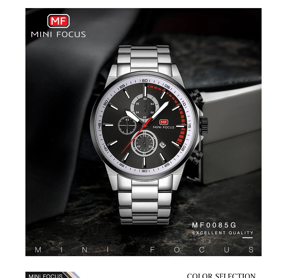 Montre à quartz MINI FOCUS pour homme étanche_voghion.com