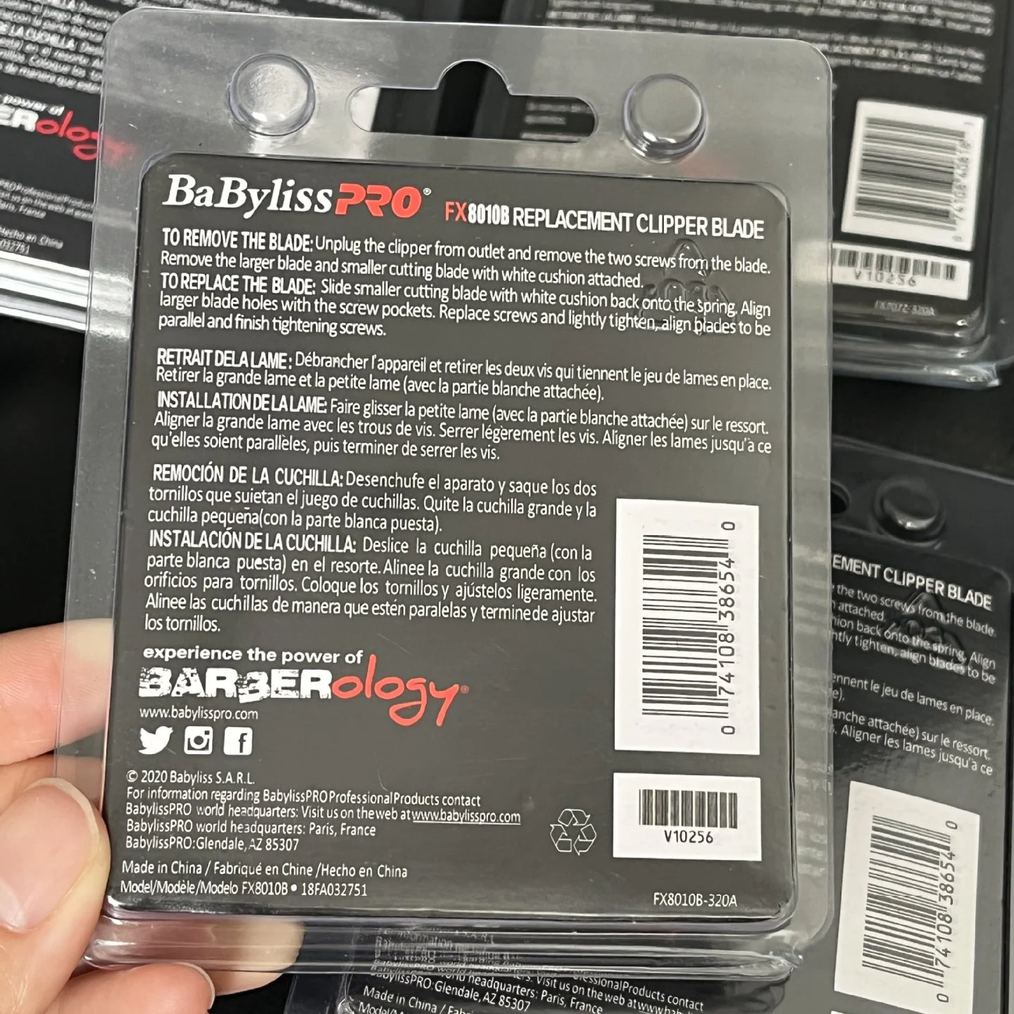 Compatible with BaByIissPRO FXRF2G replacement blade FX870G/FX707Z/FX8010B/FX802G trimmer hair clipper replacement faded blade 6