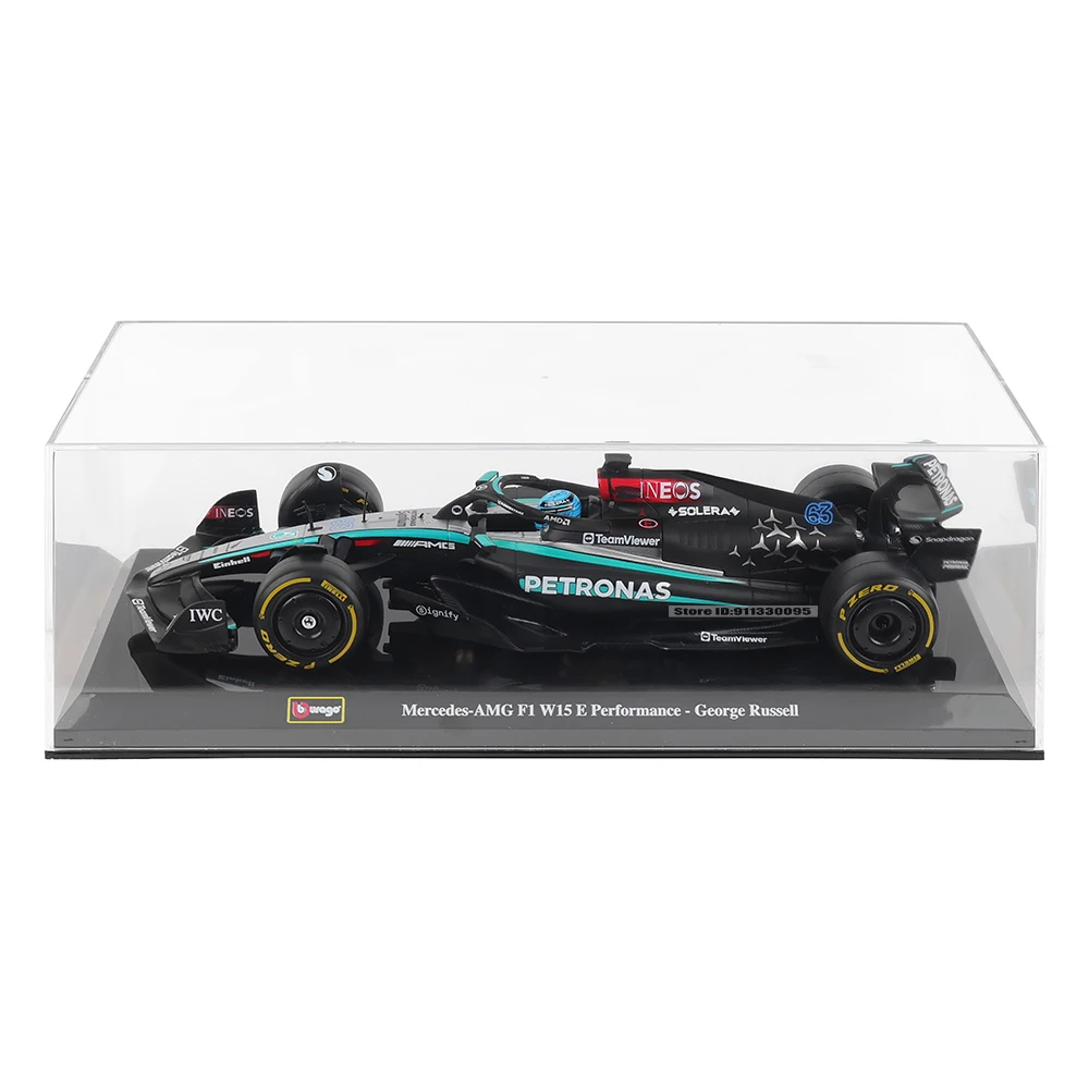 Bburago 1:24 Mercedes-AMG F1 Team W15 2024 #44 Hamilton #63 George