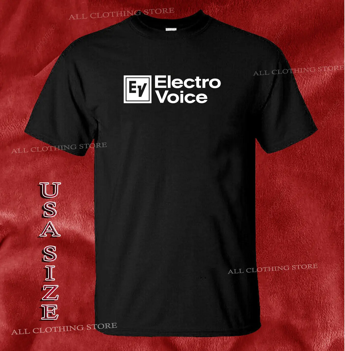 Nuova Maglietta Altoparlanti Professionali Electro Voice Logo Taglia Usa Maniche Lunghe O Corte
