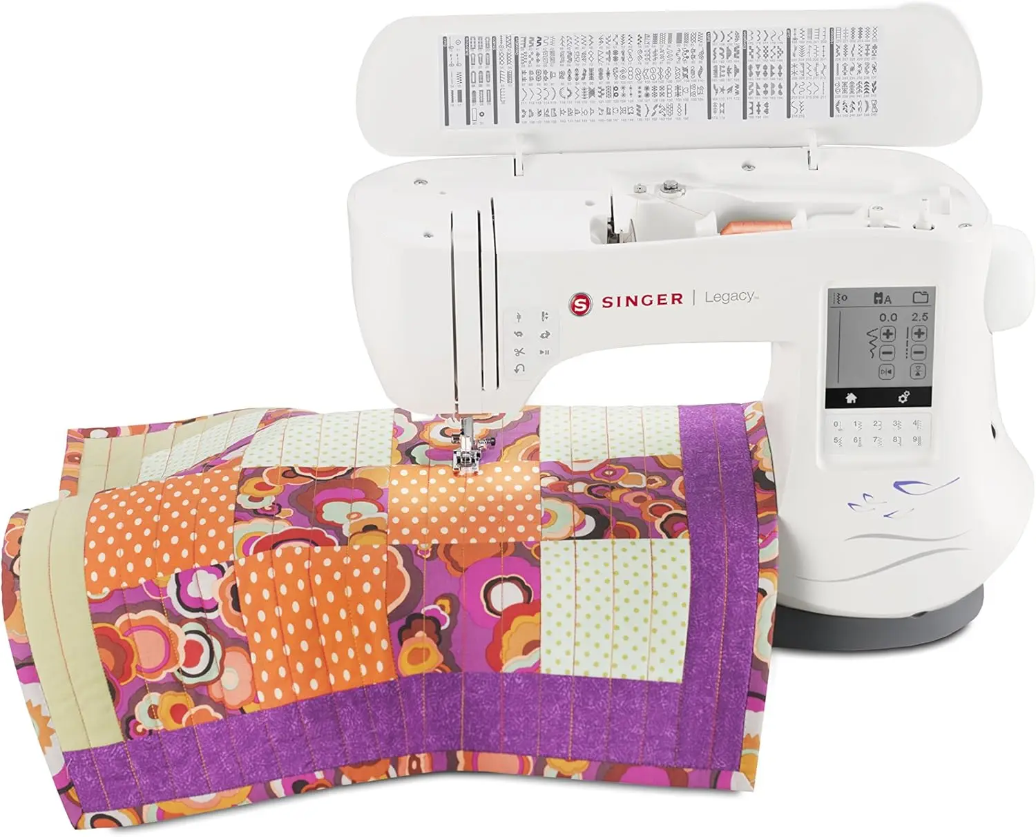 Legacy SE300 Embroidery Machine with 200 Built-In Embroideries, LCD Touch Screen, & 250 Built-In Stitches-Sewing Made Easy