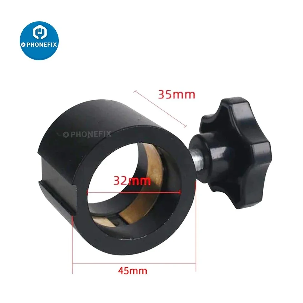 32MM 수직 막대 스테레오 현미경 브래킷 링 포지셔닝 링 블록 360도 자유 회..