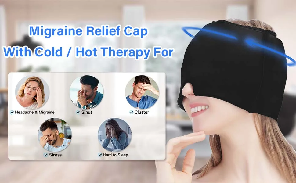 Headache Relief Enxaqueca Cap Cabeça Massageador