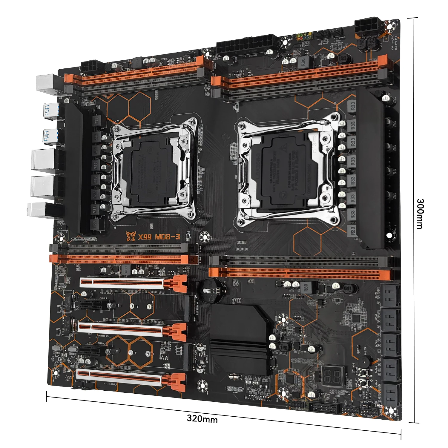 MACHINIST X99 MD8-3 마더보드 지원 듀얼 Xeon E5 V3/V4 CPU DDR3 메모리 8채널 SATA 3.0 USB3.0
