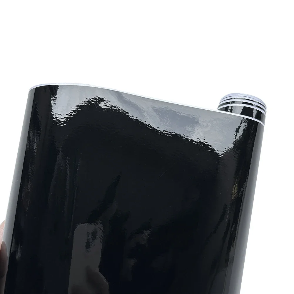 Piano Black Glossy Vinyl Wrap Film Bright Color Sticker Car Motorcycles Styling Decals Decoration Stickers Accessories vinyl wrap film