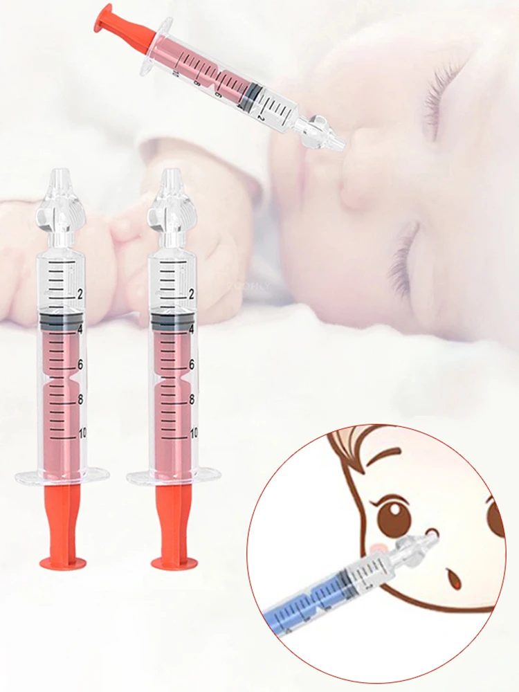 Nasal aspirator nasal irrigator 1PC 10ML baby silicone for newborns nose cleaner