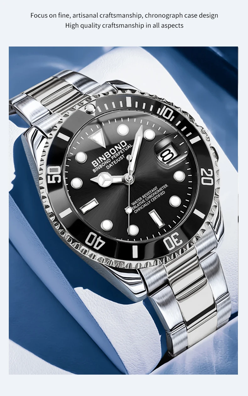 BINBOND B920G Men's Watch description image 5
