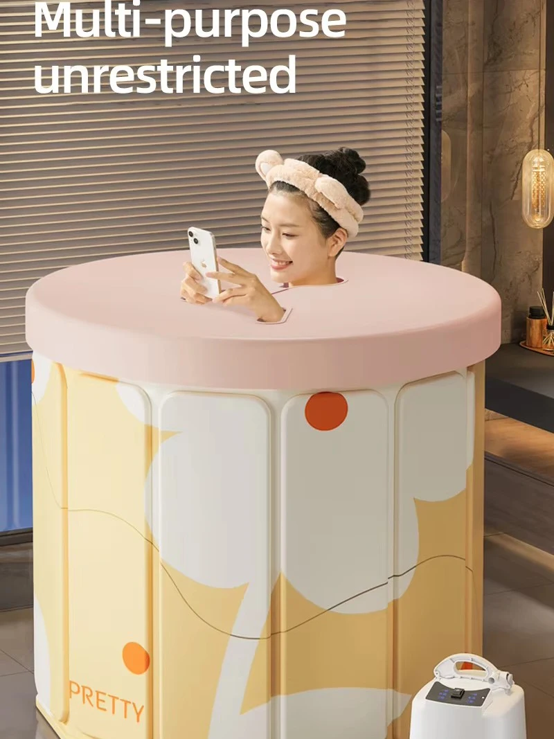 Foldable Portable Bathtub Thickened PVC Bath Tub for Children Adults
