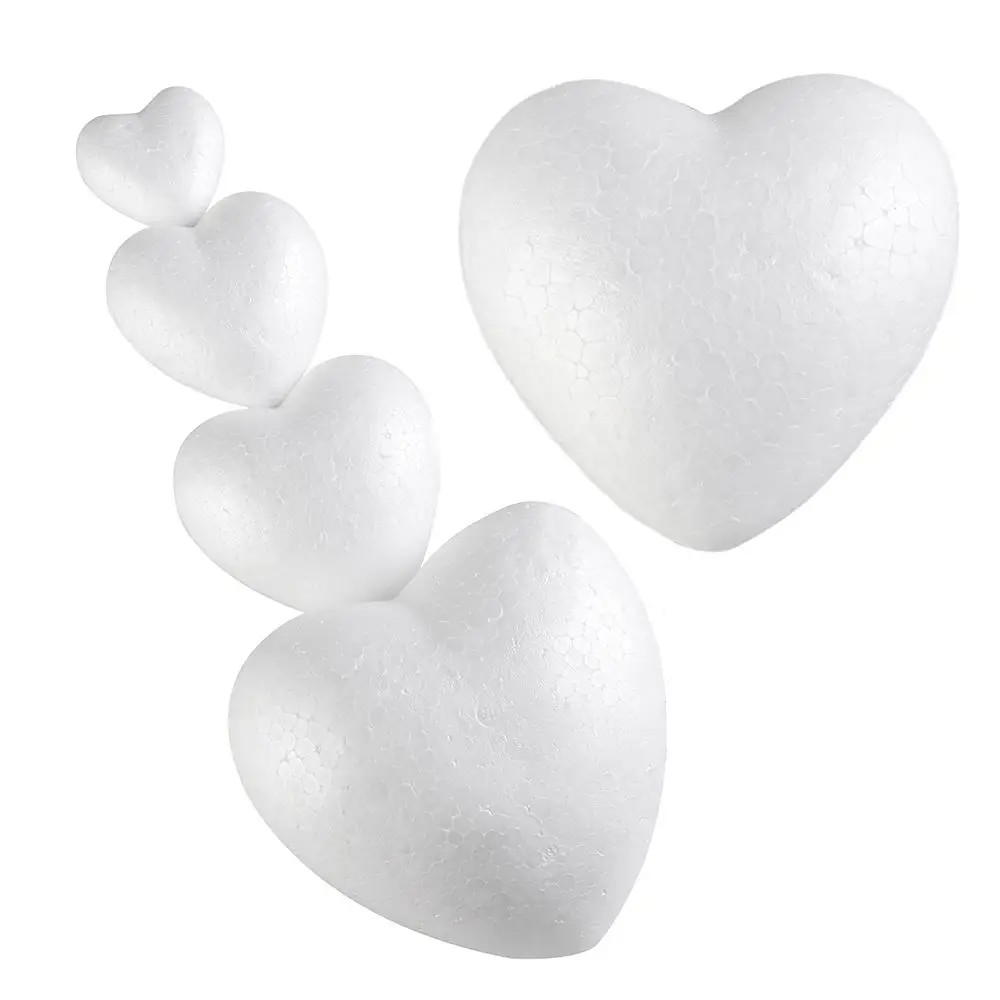 6/8.5/10/15cm New Heart Foam Mould White Craft Balls Styrofoam Modelling  Polystyrene Wedding Decor DIY Ball Toys Party Decor - AliExpress