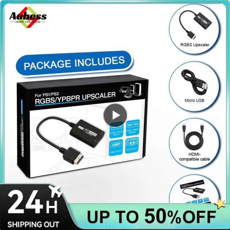 Adattatore Convertitore Retroscaler Rgbs Ypbpr Upscaler 1080P Classic Ps1 Ps Fat Ps2 E Slim Ps2 Console Di Gioco