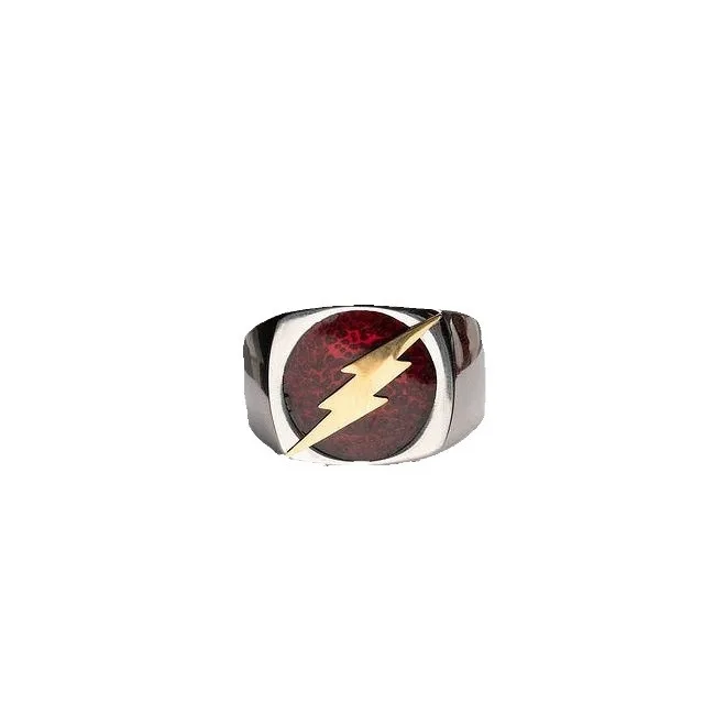 DC Flash Stamp Opening Ring Male Tide Personality Salesone Warner Surrounding the Same Ring Birthday Gift 5