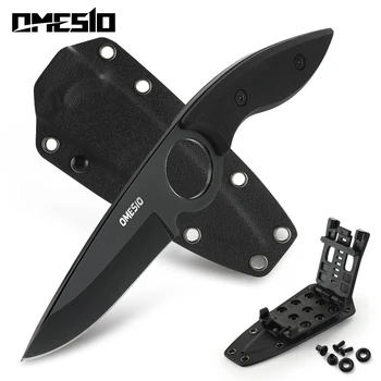 OMESIO Fixed Blade Tactical Knife with Kydex Sheath 1
