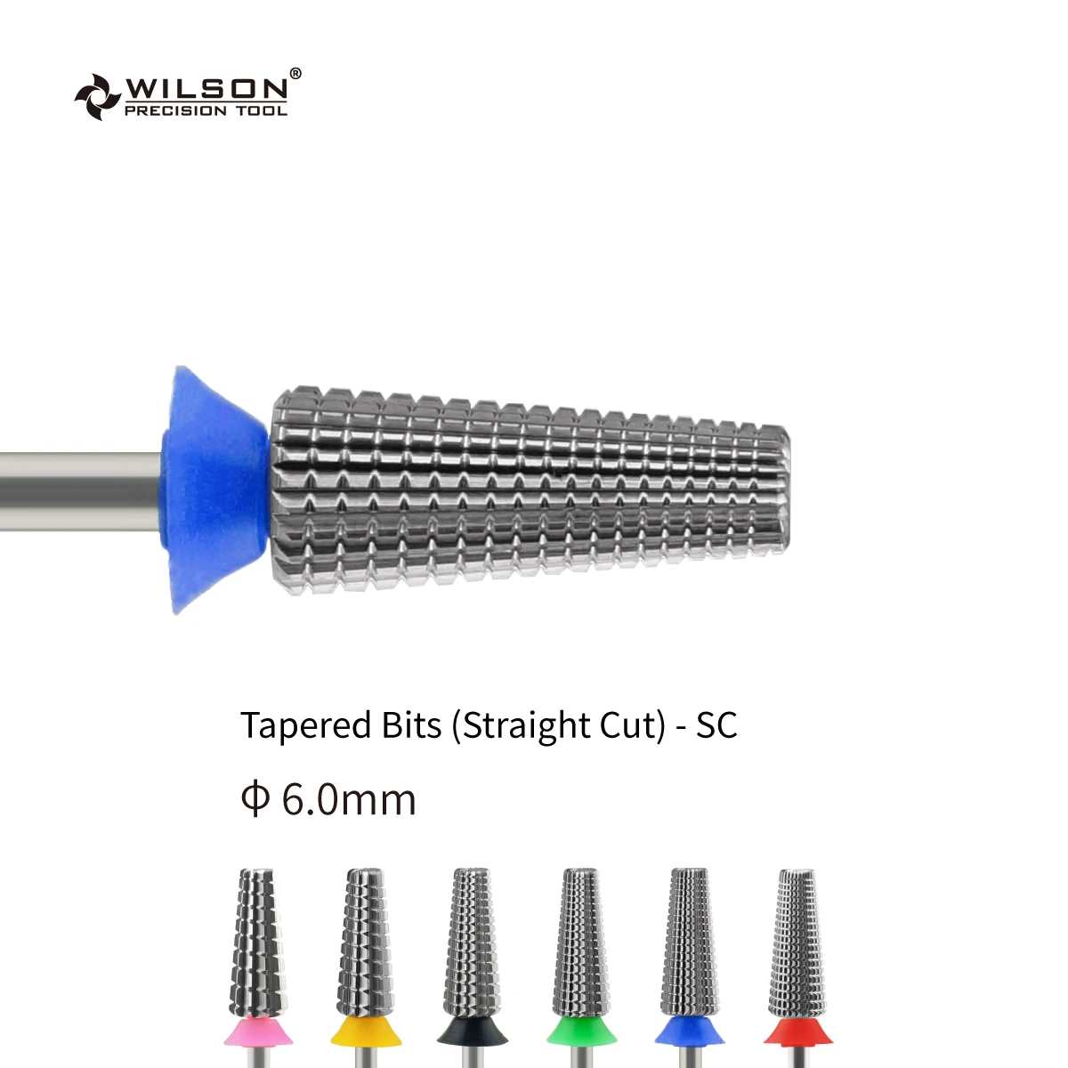 SC 6.0mm Tapered Bit (Straight Cut) WILSON Carbide Nail Drill Bit
