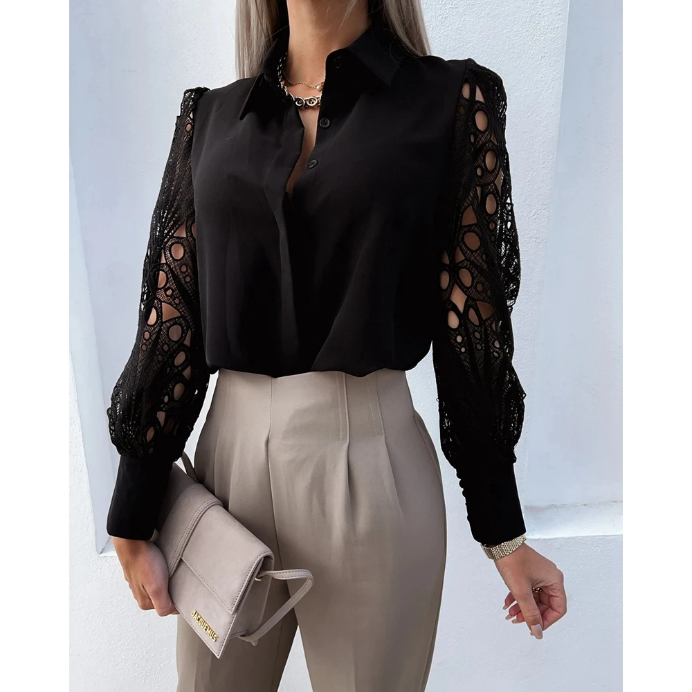 Рисунок 3 - Женская ажурная рубашка на пуговицах