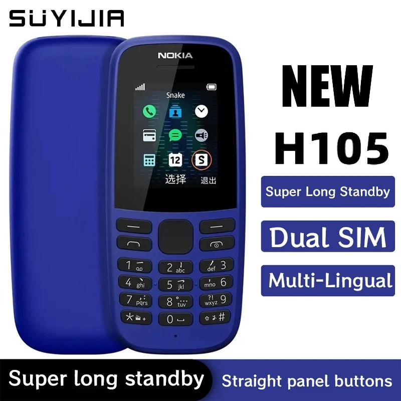 

Новый телефон H105, 2G мобильный телефон 1,77 дюйма, поддержка двух SIM-карт, Bluetooth, FM-радио, длительный режим ожидания, нажимная кнопка, можно установить на несколько языков