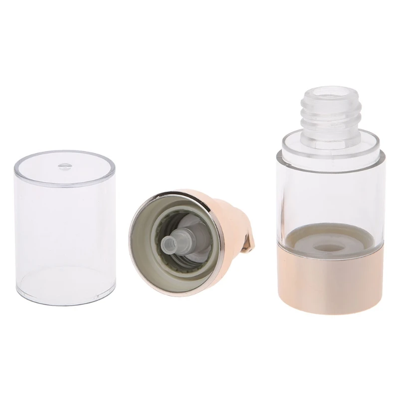빈 화장품 에어리스 병 플라스틱 처리 펌프 여행용 병 15/30/50ML