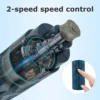 2 Speed Dog Nail Grinder With LED Light Rechargeable Powerful Electric Pet Nail Trimmer Painless Paws Grooming And Smoothing 6