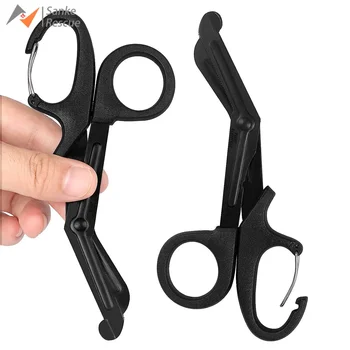 Trauma Shears Stainless Steel Scissors, Bandage Scissors with Carabiner, Nursing Surgical