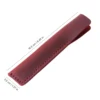 Handmade Genuine Leather Retro Cowhide Single Pencil Case Pen Holder Bag Pens Organizer Pouch Accessories for School Office 2