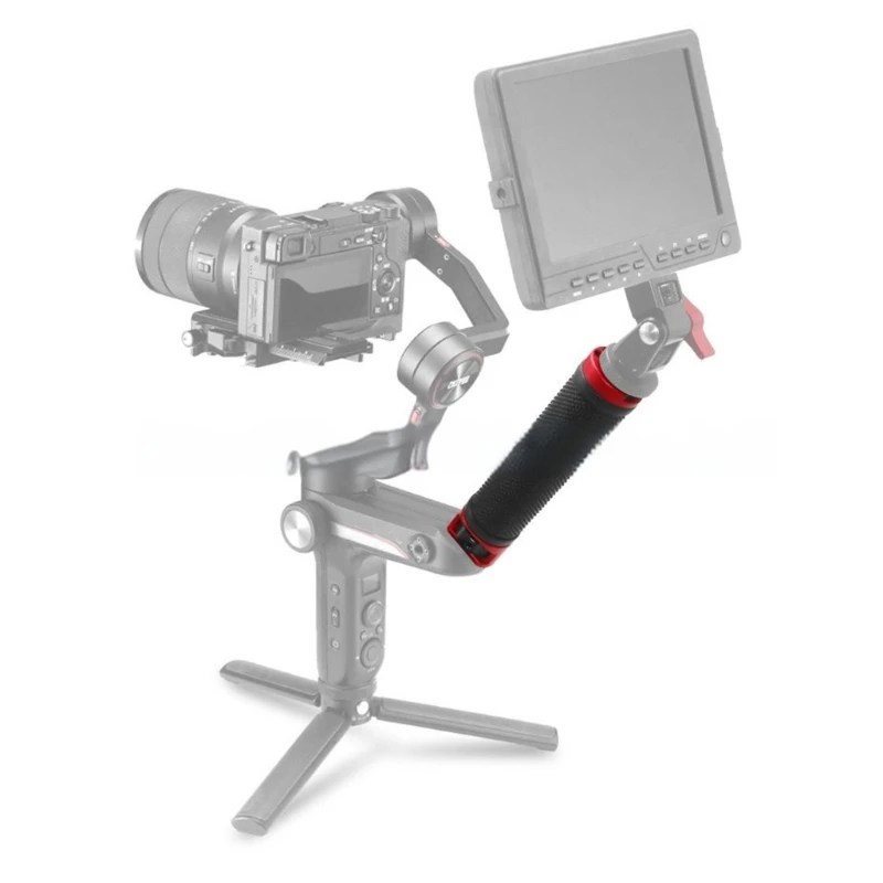 Comfortable Grip Handle Gimbal Stabilizer Silicone Extended Handgrip with Double Positioning Pins for Weebill Lab/S