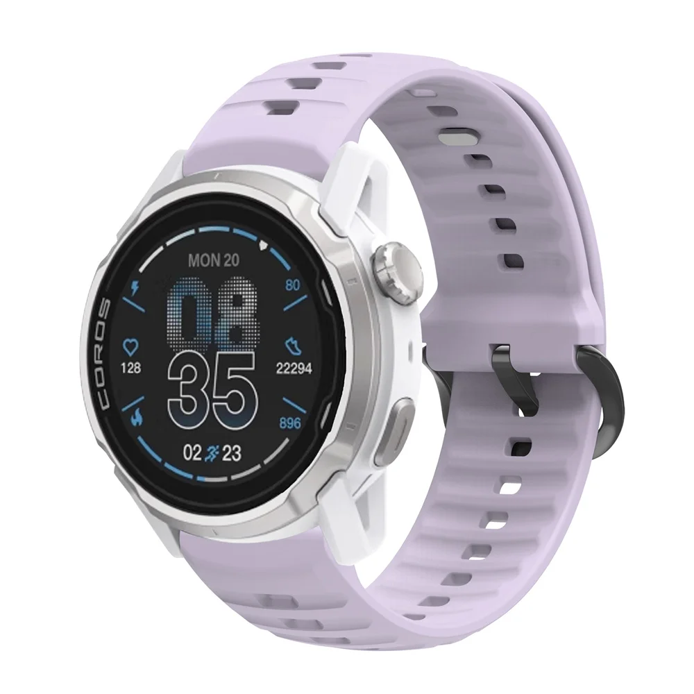 Silicone Sport Watchband - 22/24mm Width Strap, Replacement Bracelet