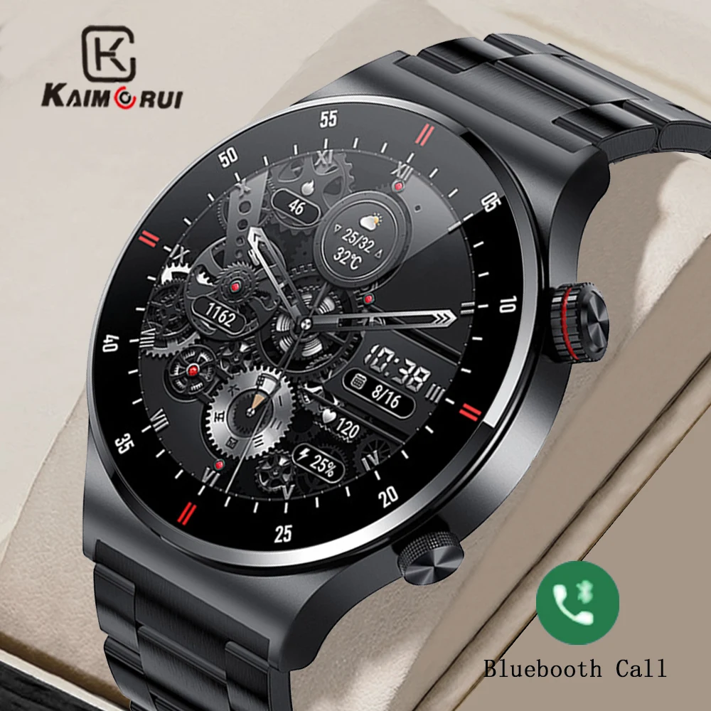 

Kaimorui ECG+PPG Bluetooth Call Smart Watch Men 2023 Watches With NFC And Custom Face Sports Bracelet Smartwatch For Android IOS